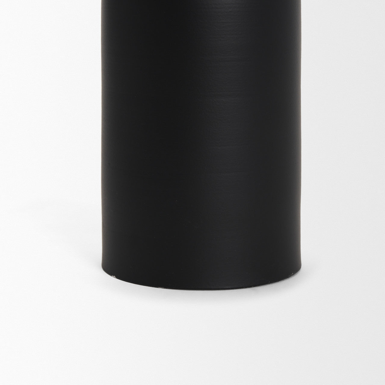 Qamra Medium Black Metal Pillar Candle Holder
