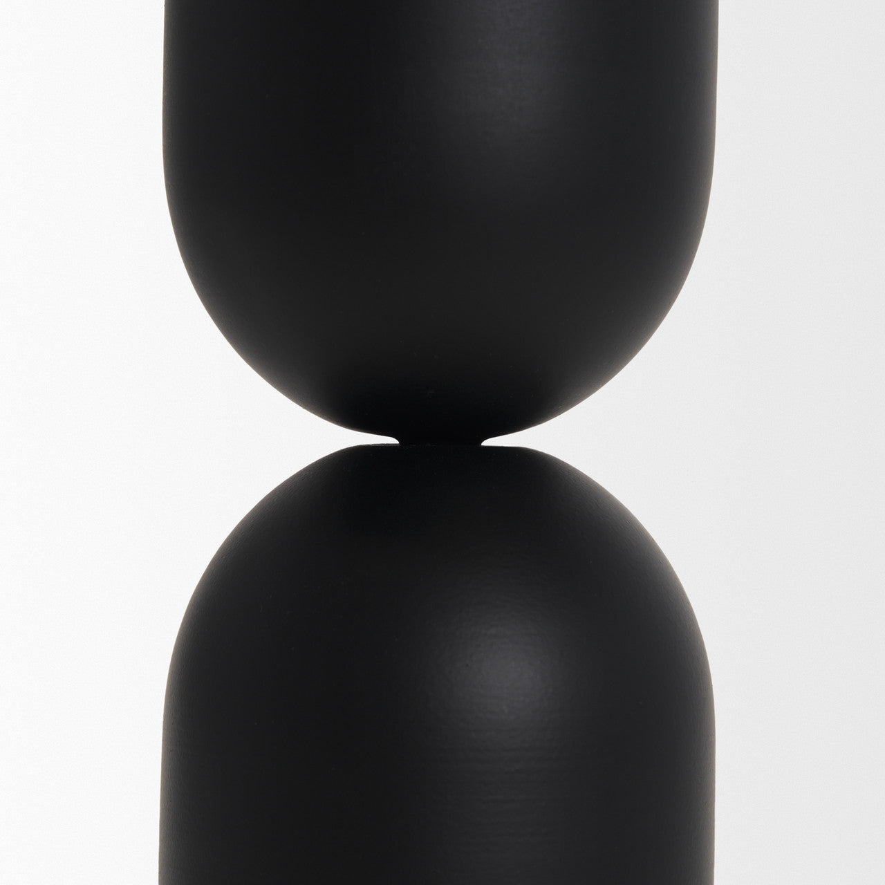 Qamra Tall Black Metal Pillar Candle Holder