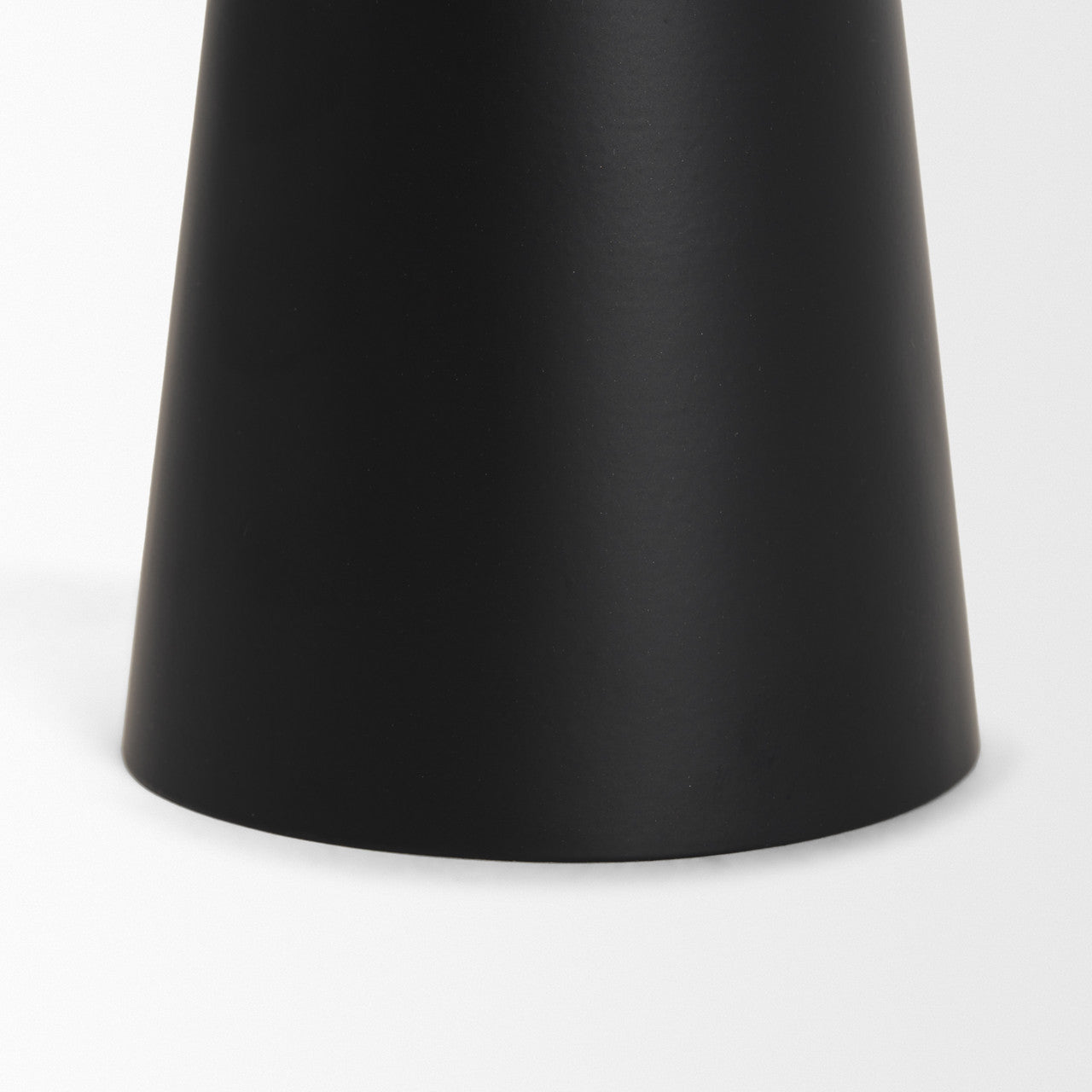 Quadir Tall Matte Black Metal Candle Holder