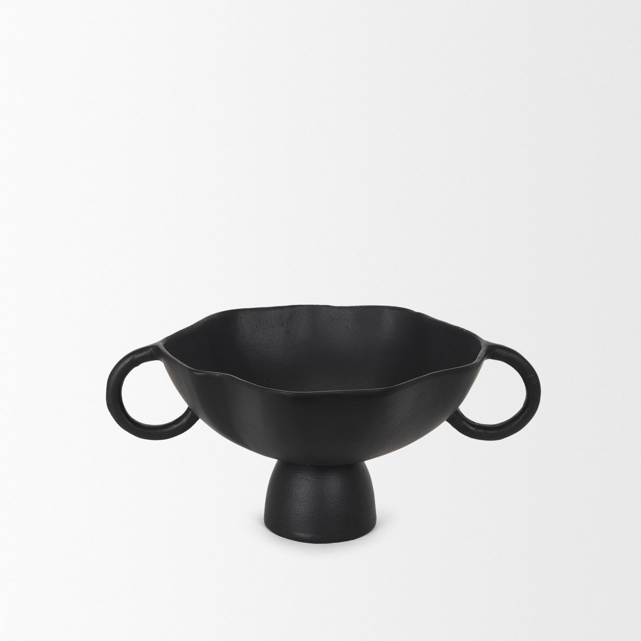 Radka Small Matte Black Metal Decorative Bowl