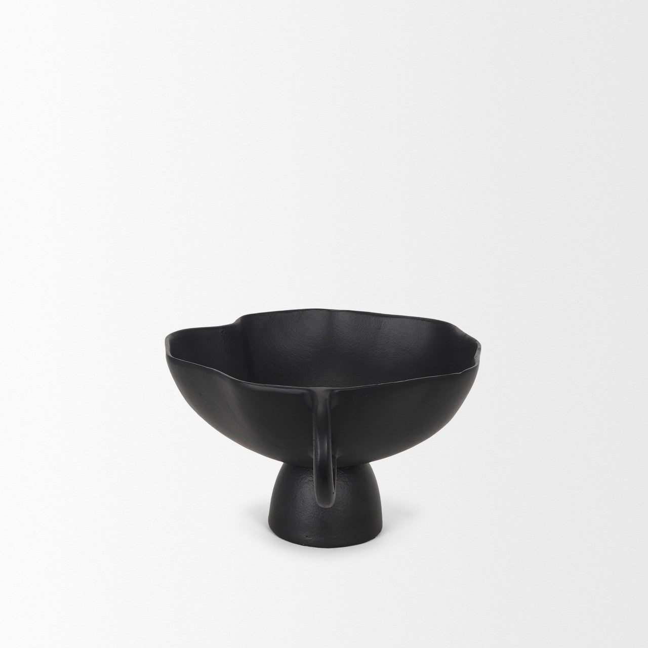 Radka Small Matte Black Metal Decorative Bowl