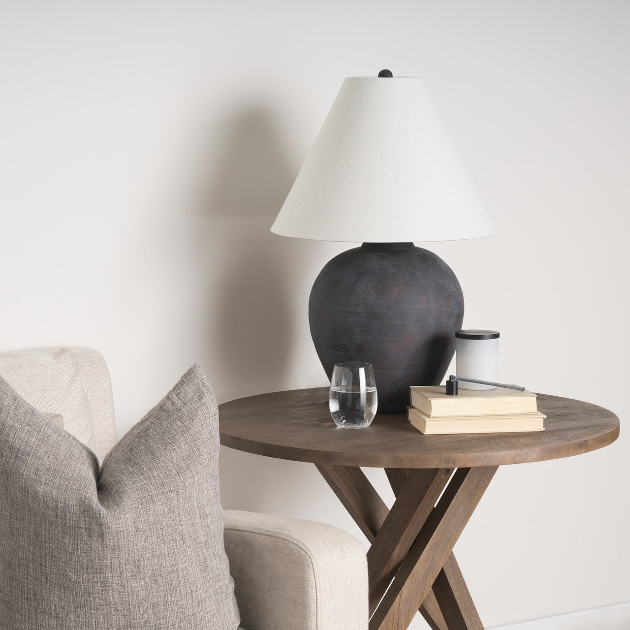 Solana Medium Brown Wood Foyer Table