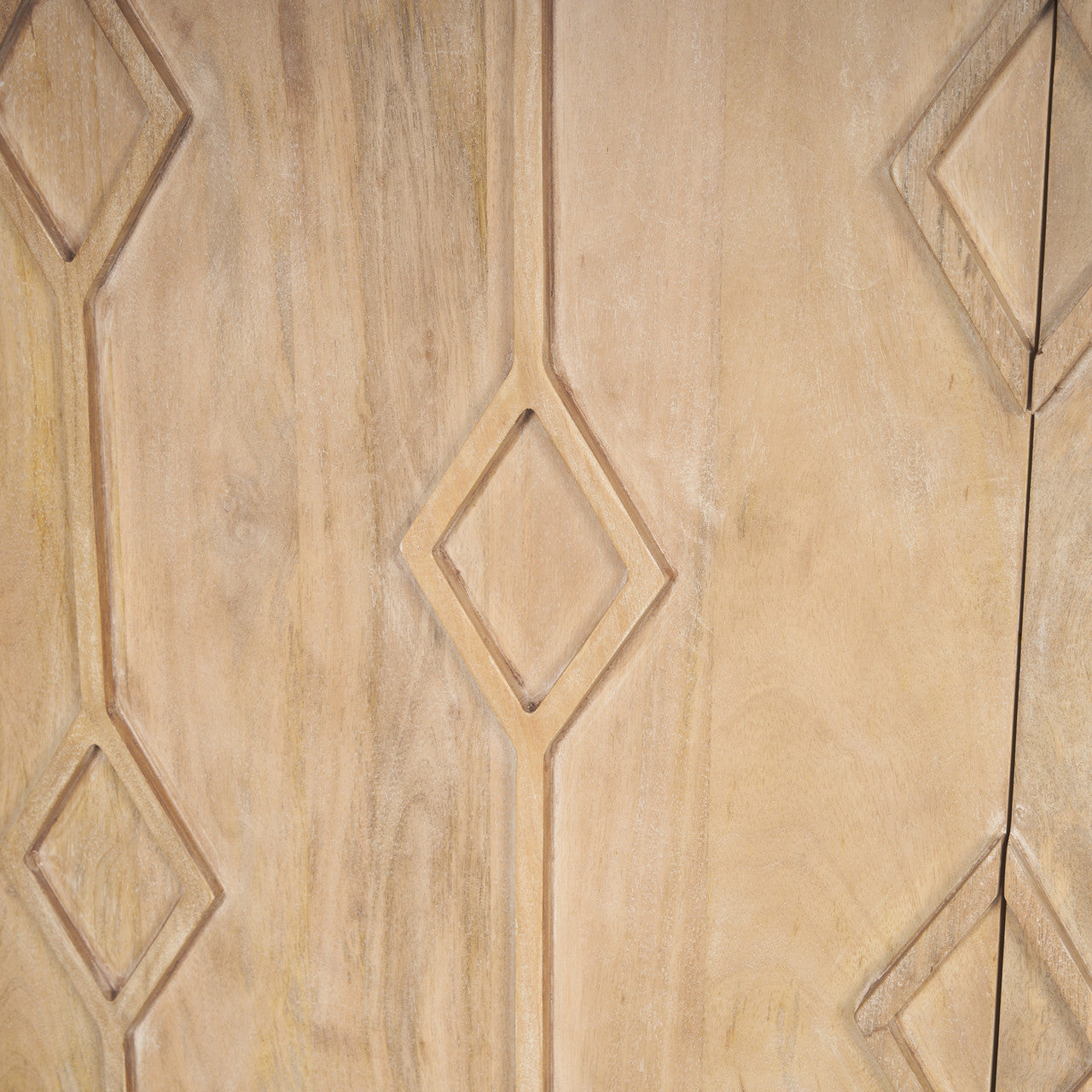 Heera Light Brown Diamond w/ Shelf Motif Sideboard