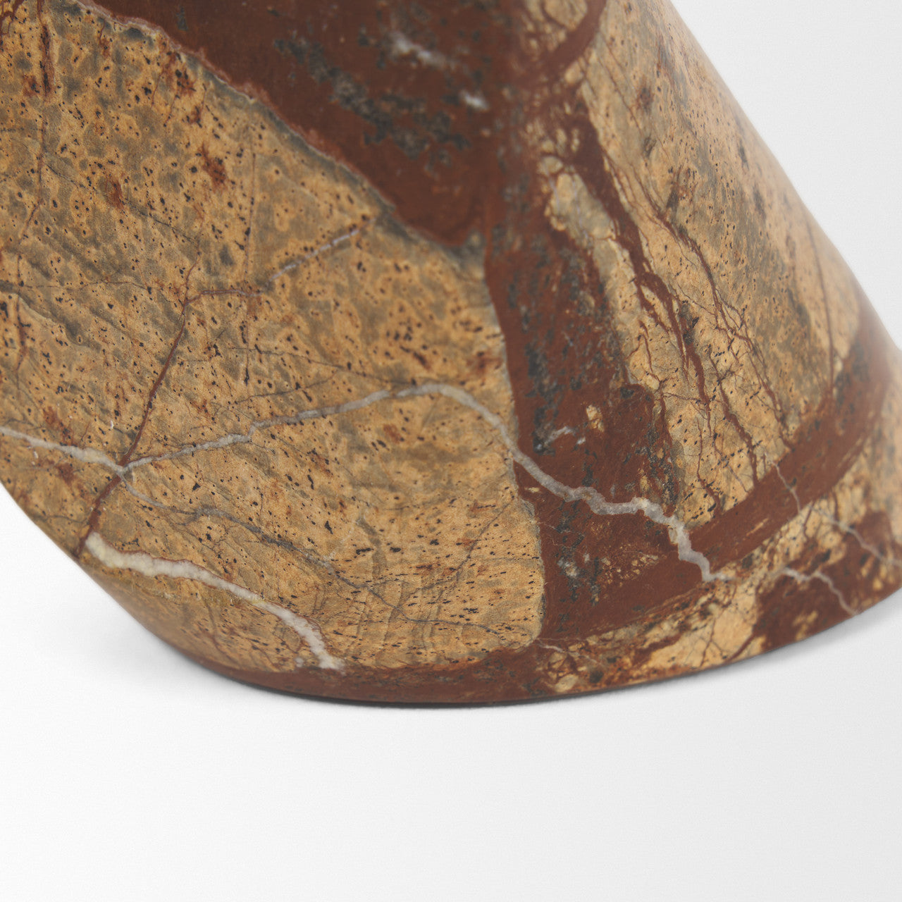Rahima Brown Forest Marble Angled Bookends