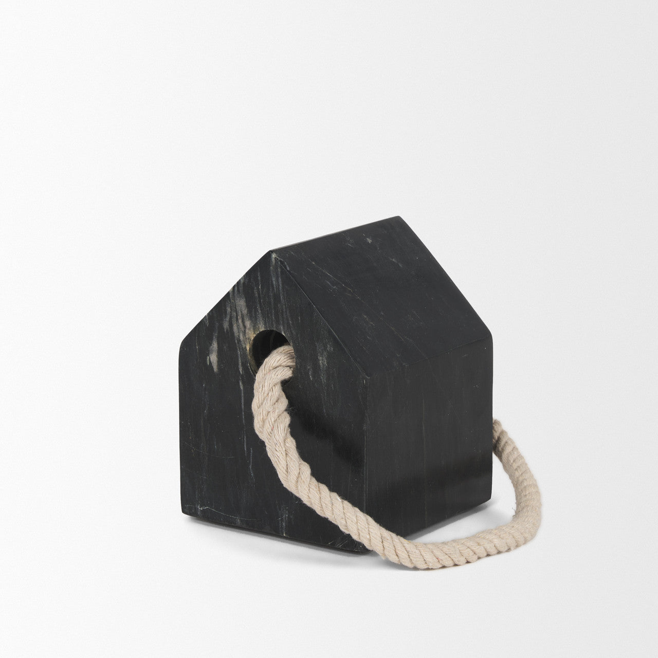 Raena Black Marble House Door Stopper