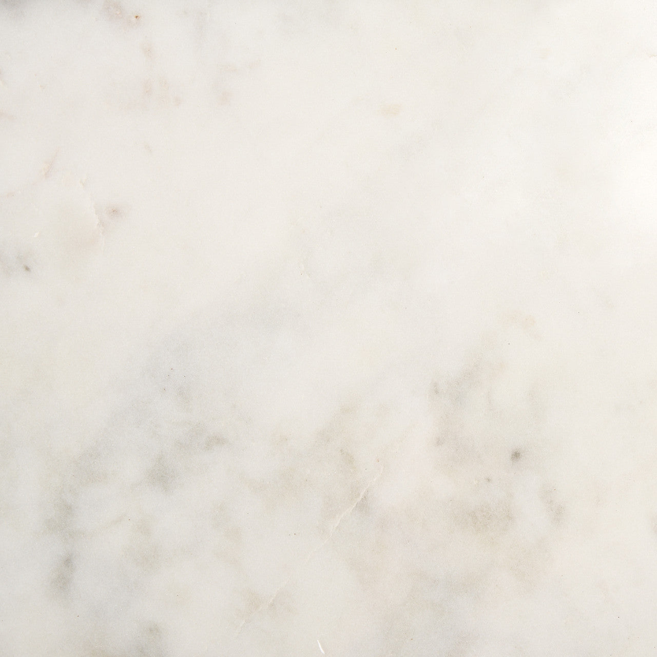 Satima White Marble w/ Gold Metal Round Fluted Accent Table