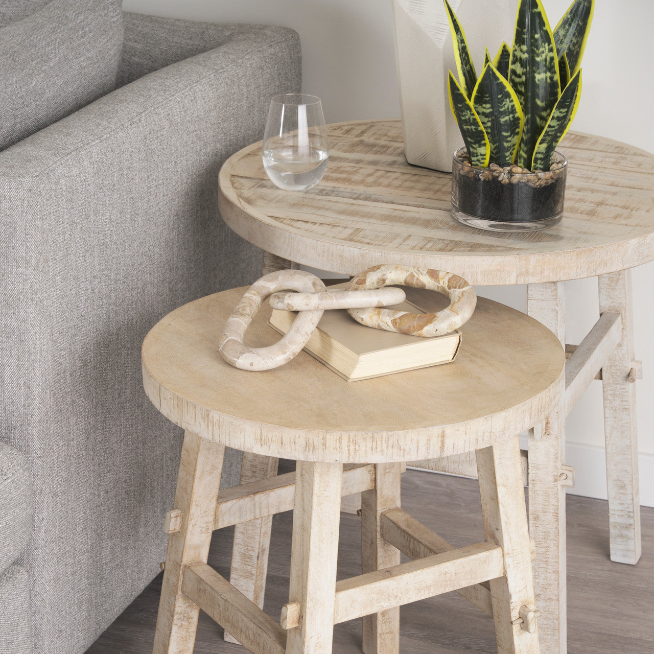 Rosie Small Blonde Wood End Table
