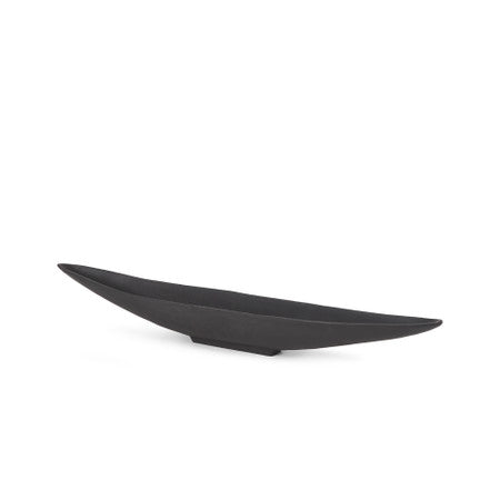 Piero Small Matte Black Metal Decorative Bowl