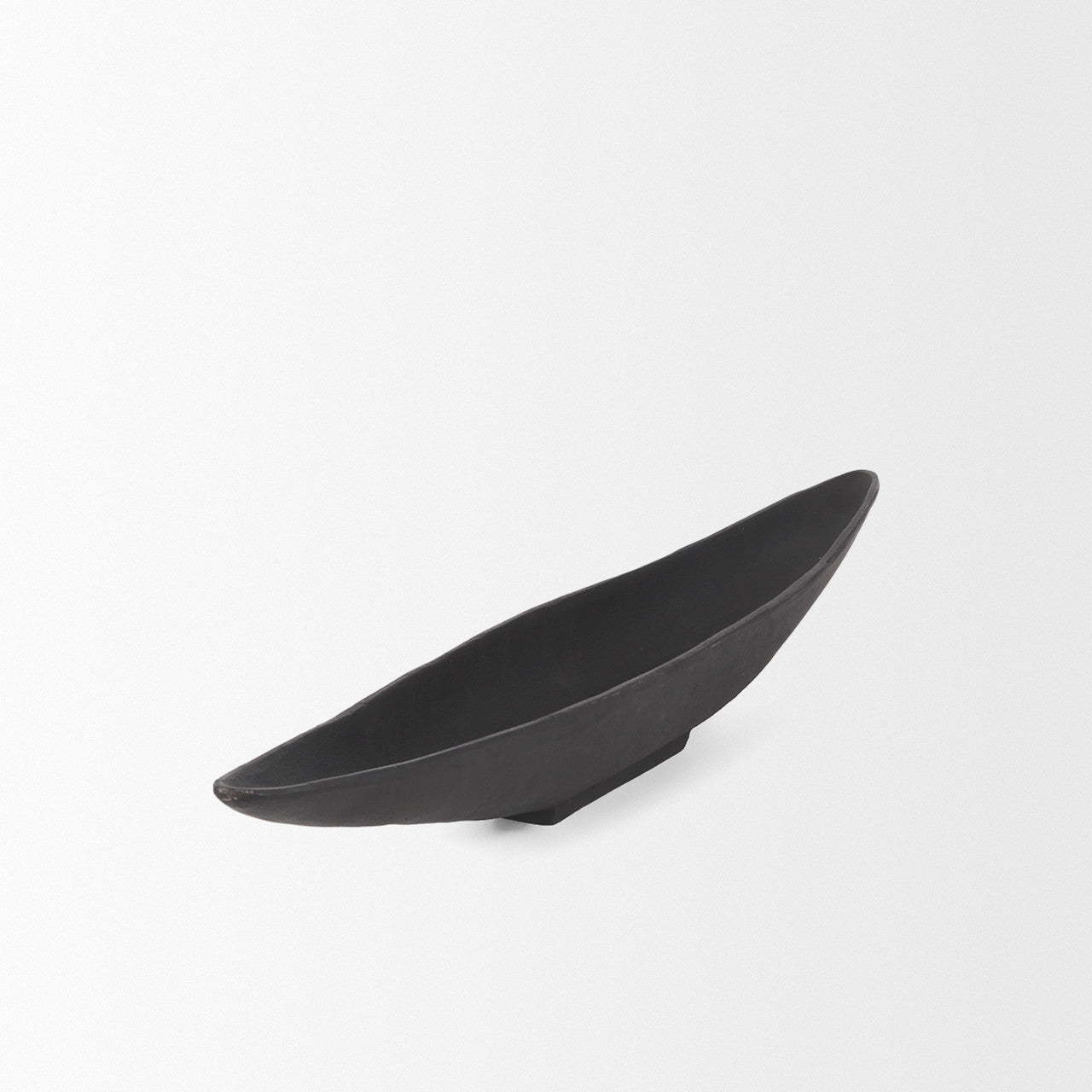 Piero Small Matte Black Metal Decorative Bowl