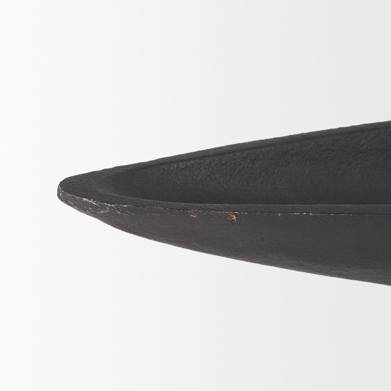 Piero Large Matte Black Metal Decorative Bowl