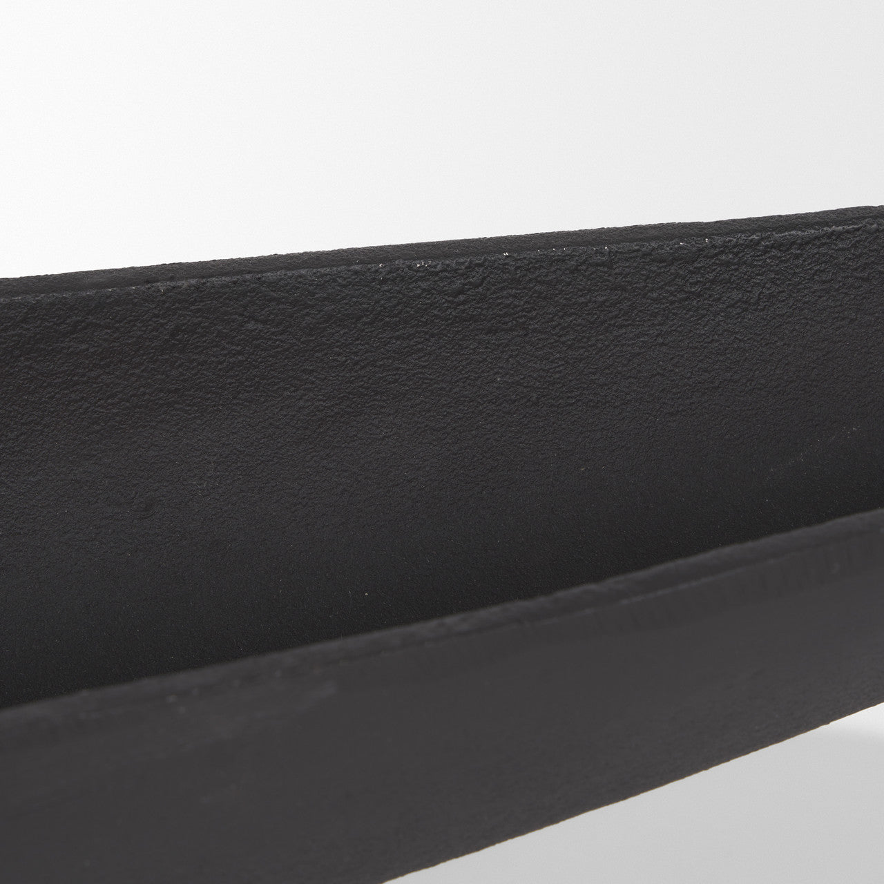 Piero Large Matte Black Metal Decorative Bowl