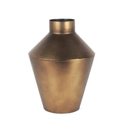 Perrin Small Brushed Gold Metal Decorative Vase