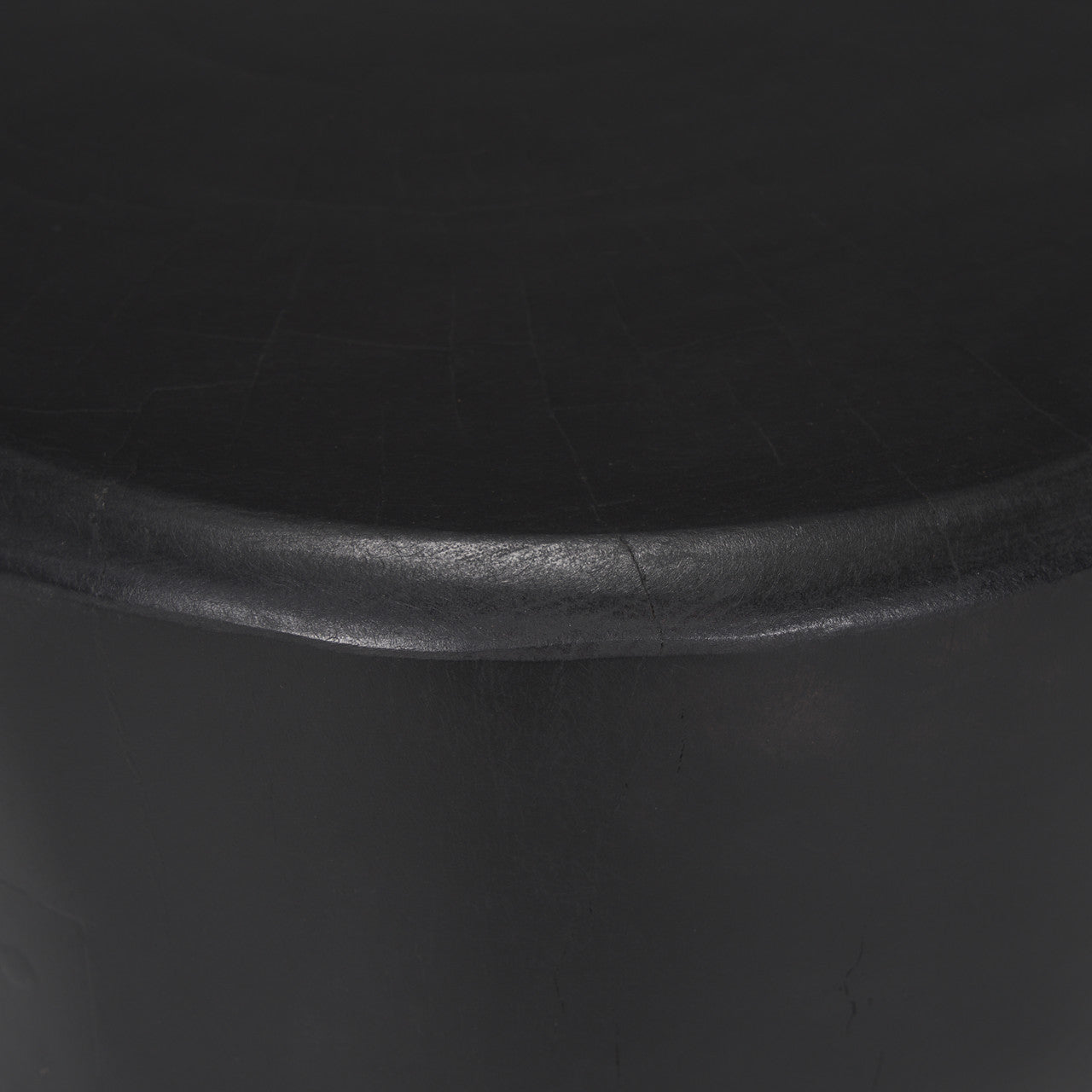 Riya Solid Black Wooden Stool