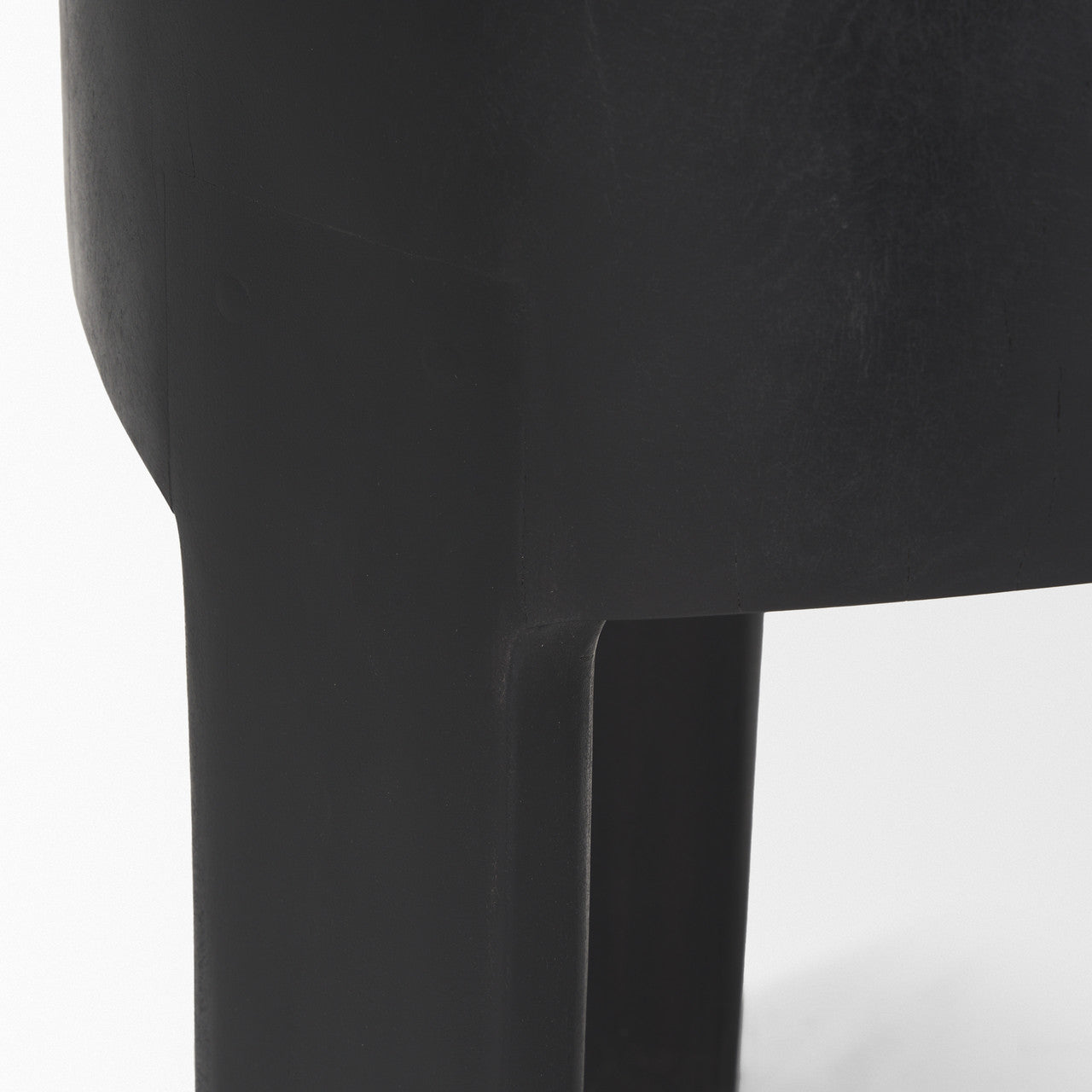 Riya Solid Black Wooden Stool