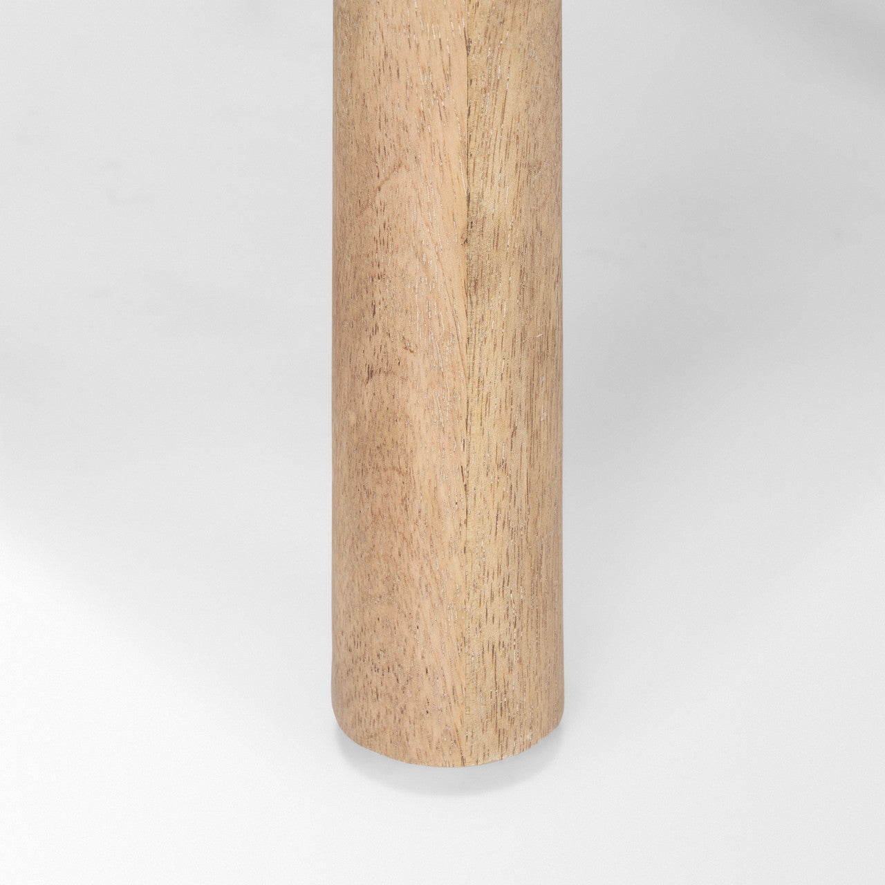 Shaiden Brown Wood w/ Cream Fabric Stool