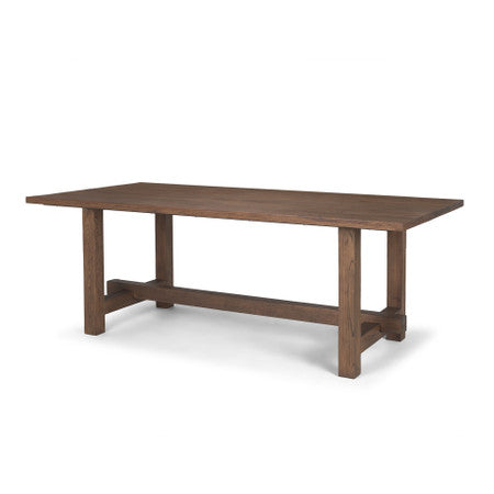 Suke 84" Medium Brown Rectangular Oak Dining Table