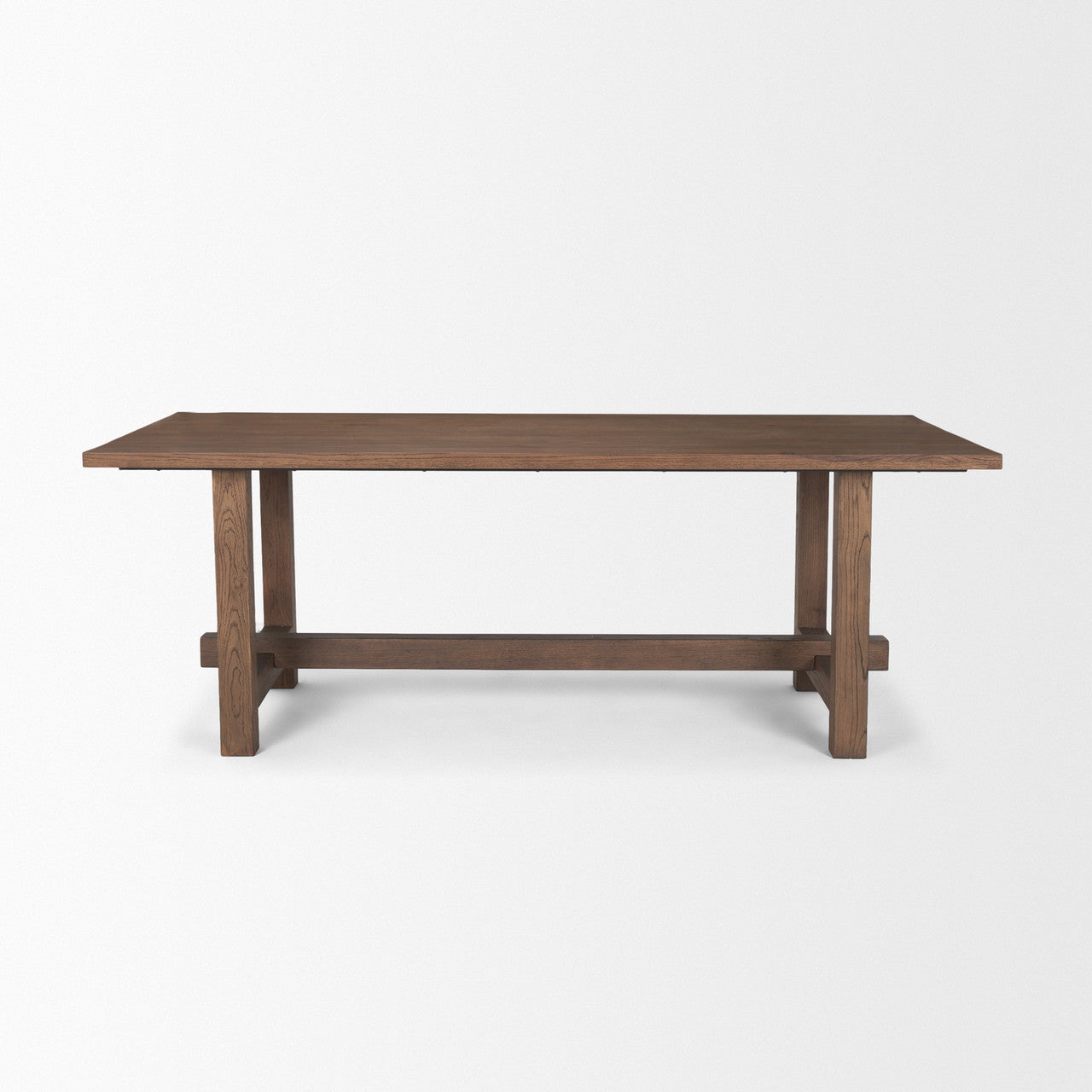 Suke 84" Medium Brown Rectangular Oak Dining Table