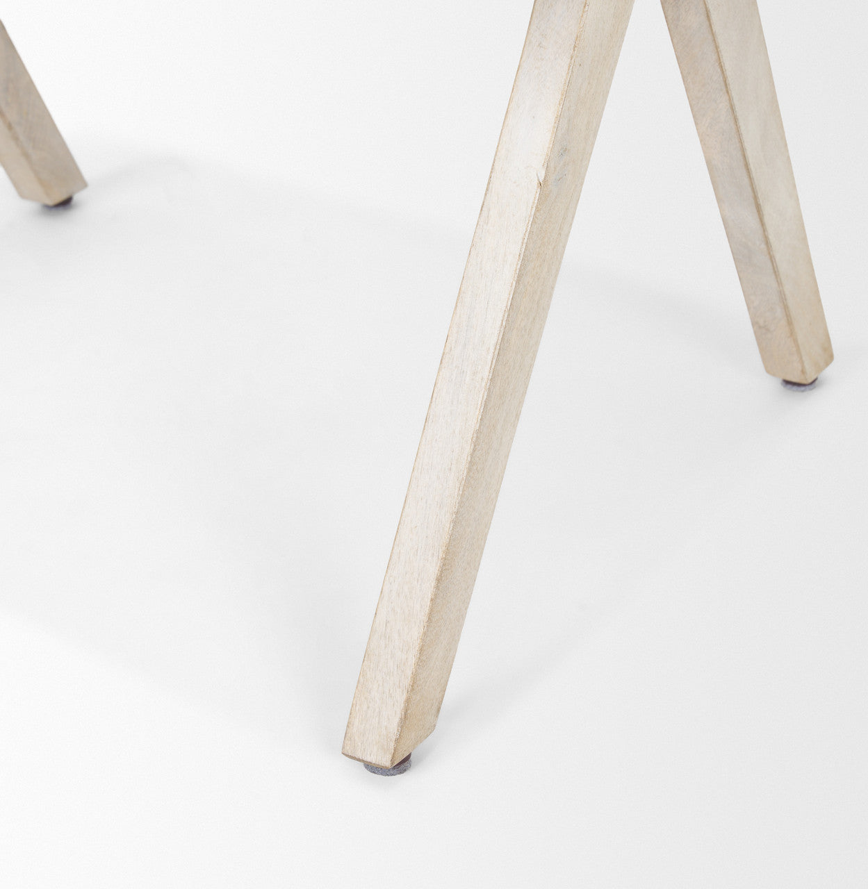 Topanga I Cream Fabric Wrap Blonde Wooden Frame Dining Chair