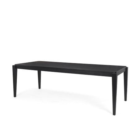 Teva Black Wood Rectangular 92" Dining Table