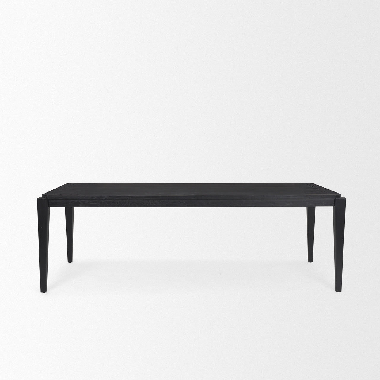 Teva Black Wood Rectangular 92" Dining Table