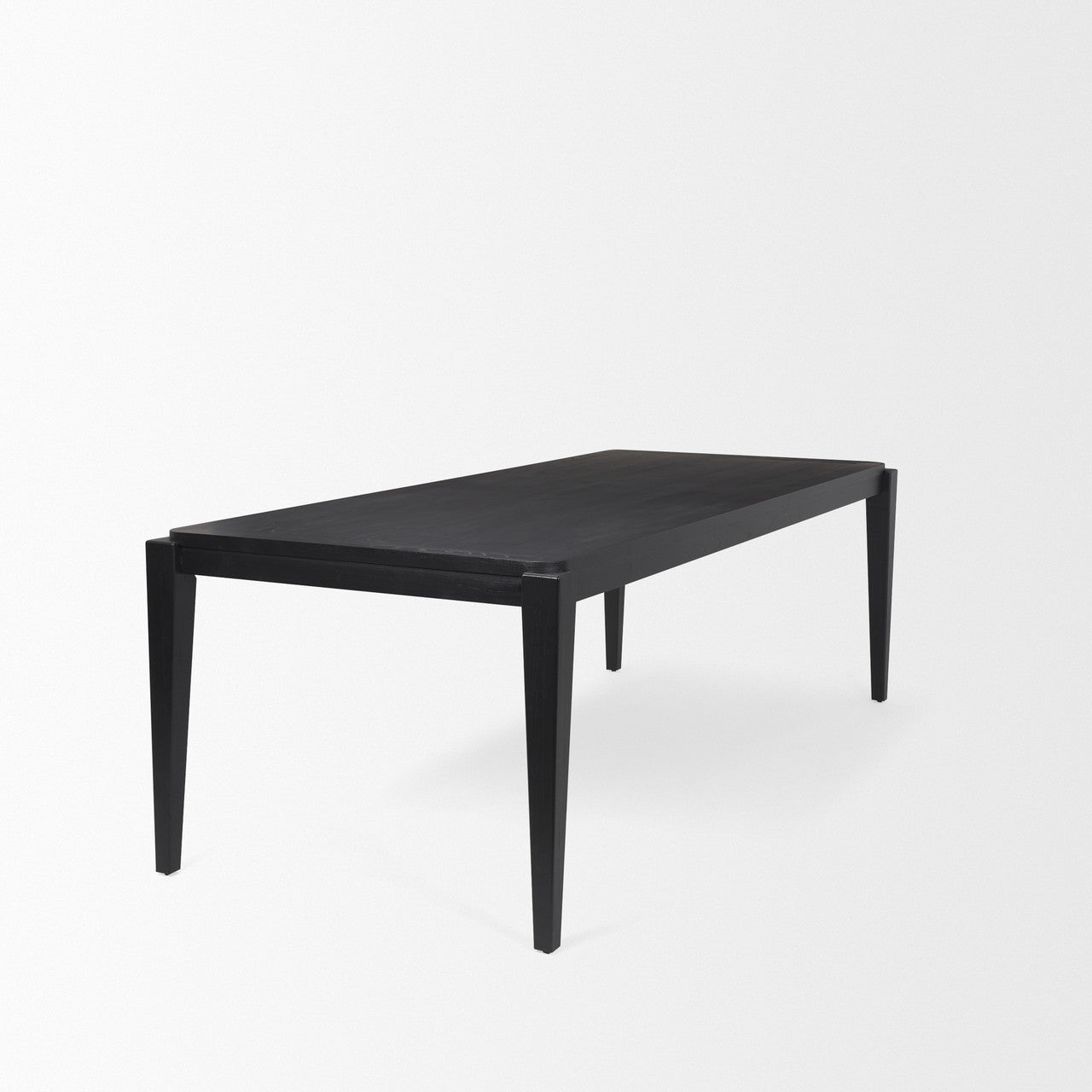 Teva Black Wood Rectangular 92" Dining Table