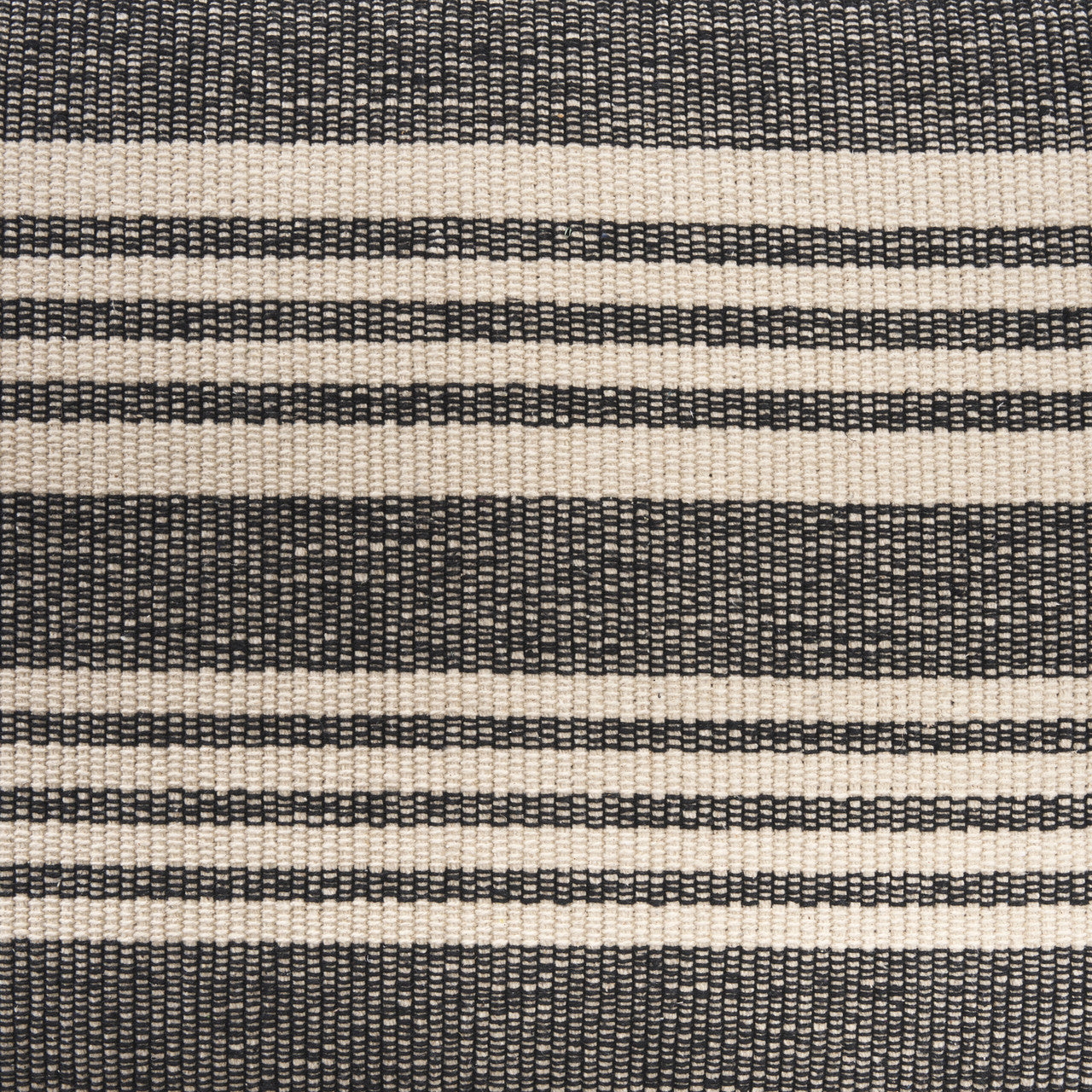 Shae Black Wood w/ Black and Cream Upholstered Bench