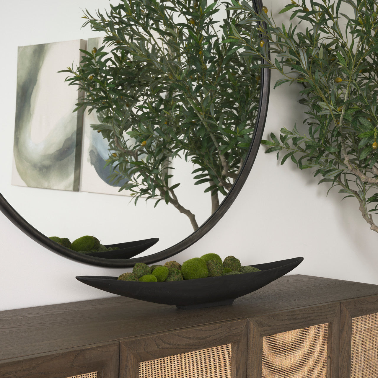 Piero Small Matte Black Metal Decorative Bowl