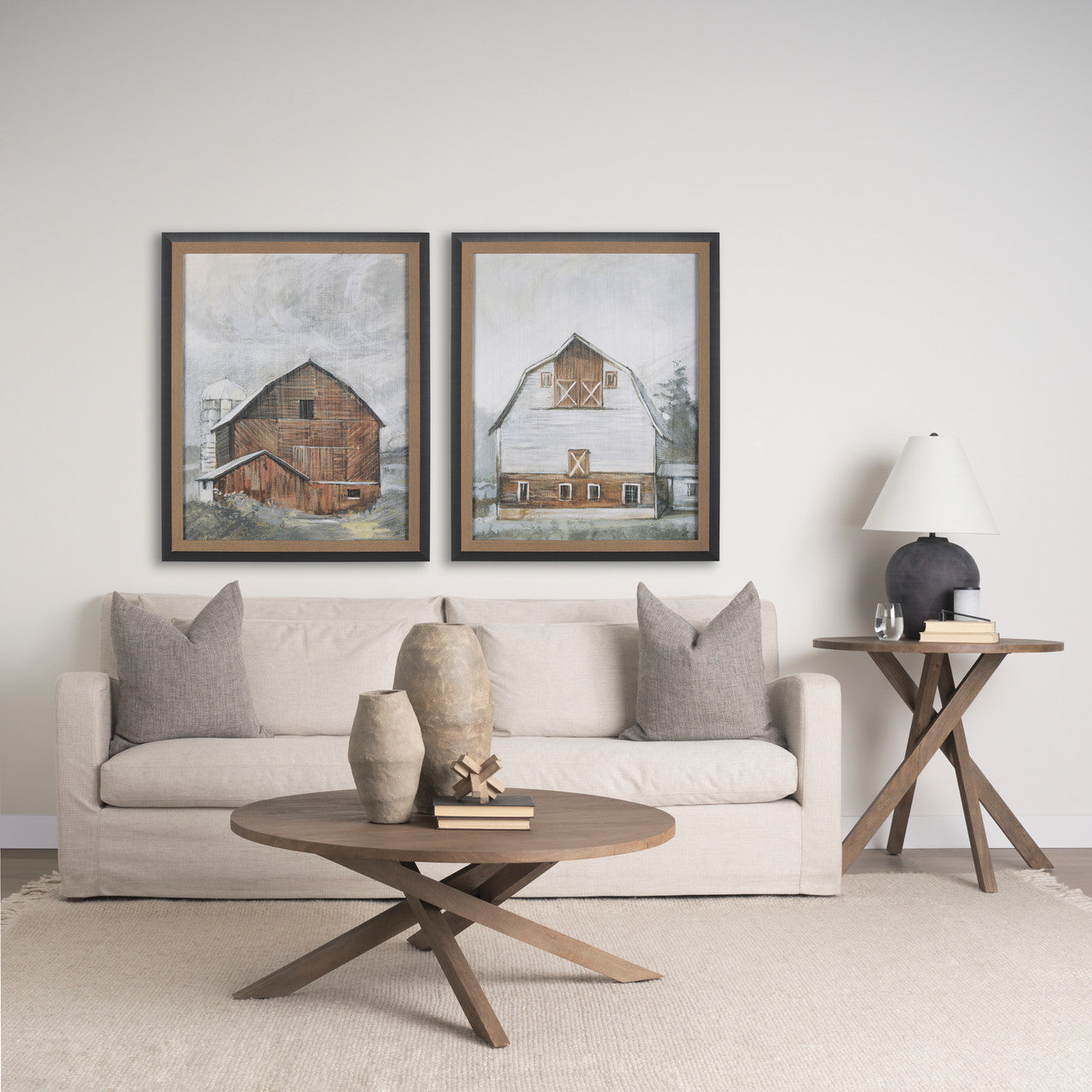 Rundal Large Gray Paper Mache Vase