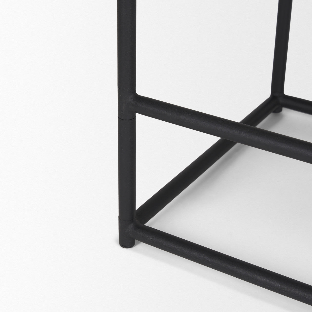 Taniel Brown Leather w/ Black Metal Counter Stool