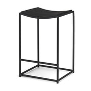 Taniel Textured Black Wood w/ Black Metal Counter Stool