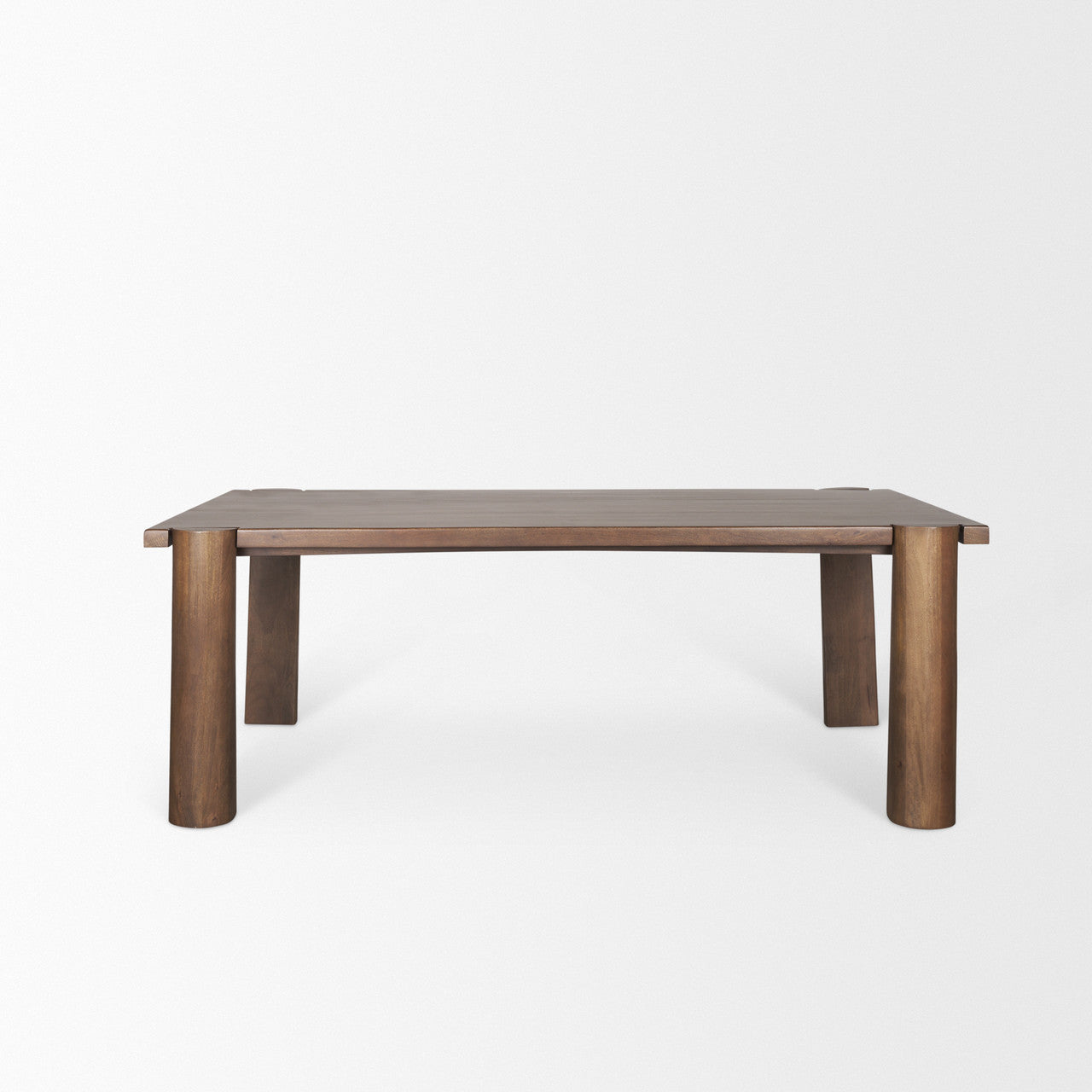 Tammar Rectangular Brown Wood w/ Tapered Legs Dining Table