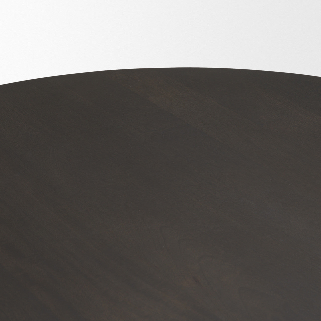 Tarro 60" Round Textured Espresso Wood w/ Geometrical Base Dining Table