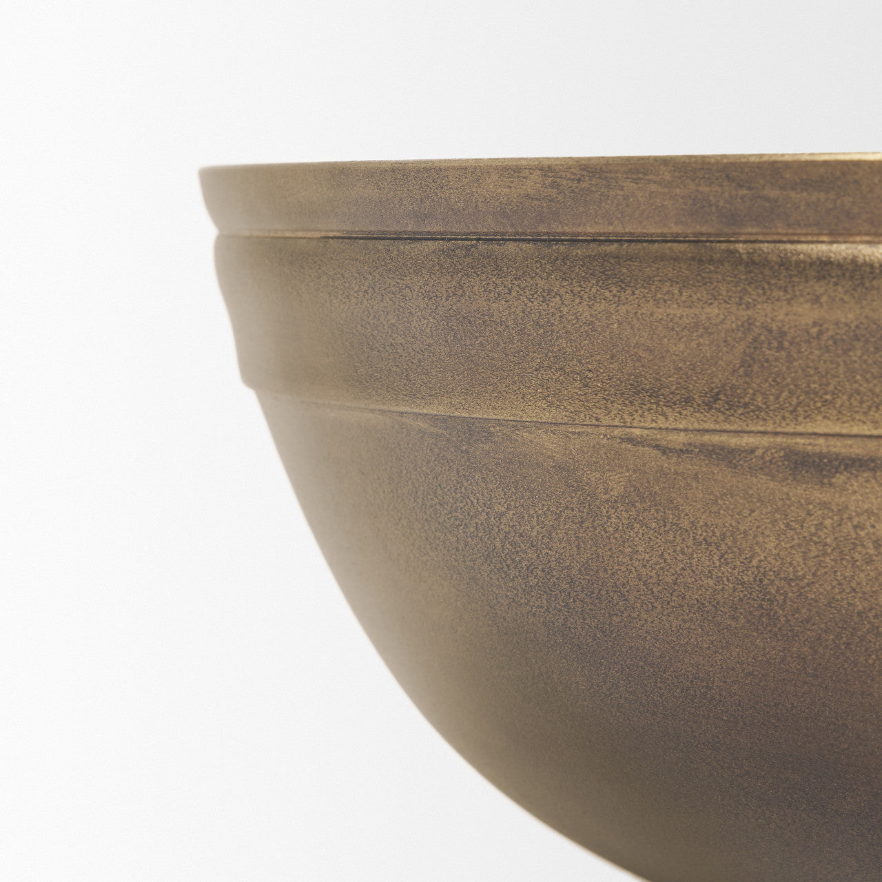 Tomiko Decorative Brass Finished Cast Aluminum Round Bowls