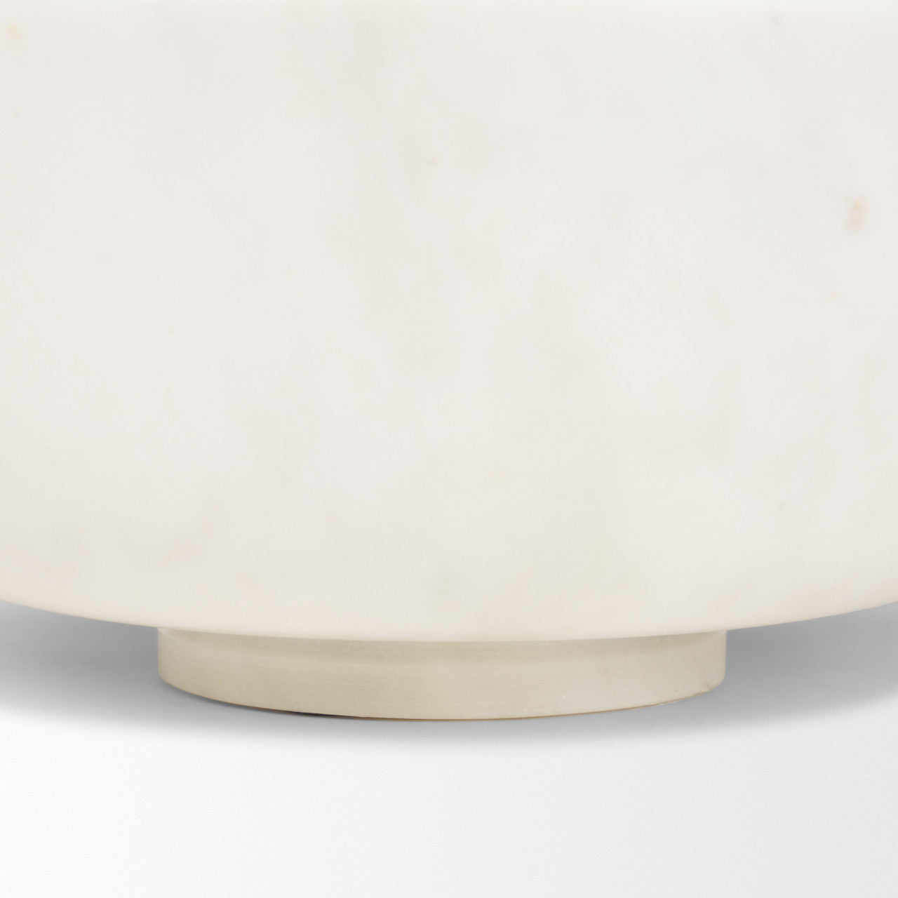 Katora Large Premium Solid White Marble Bowl