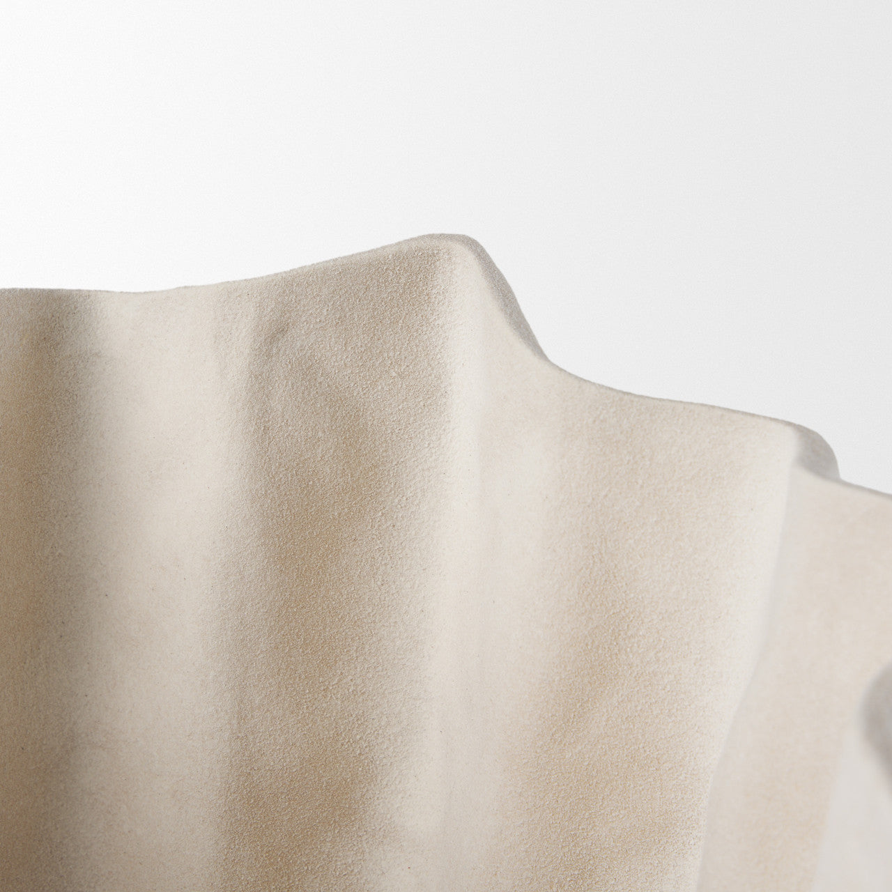Daria Textured White Sculptural Ceramic Bowl