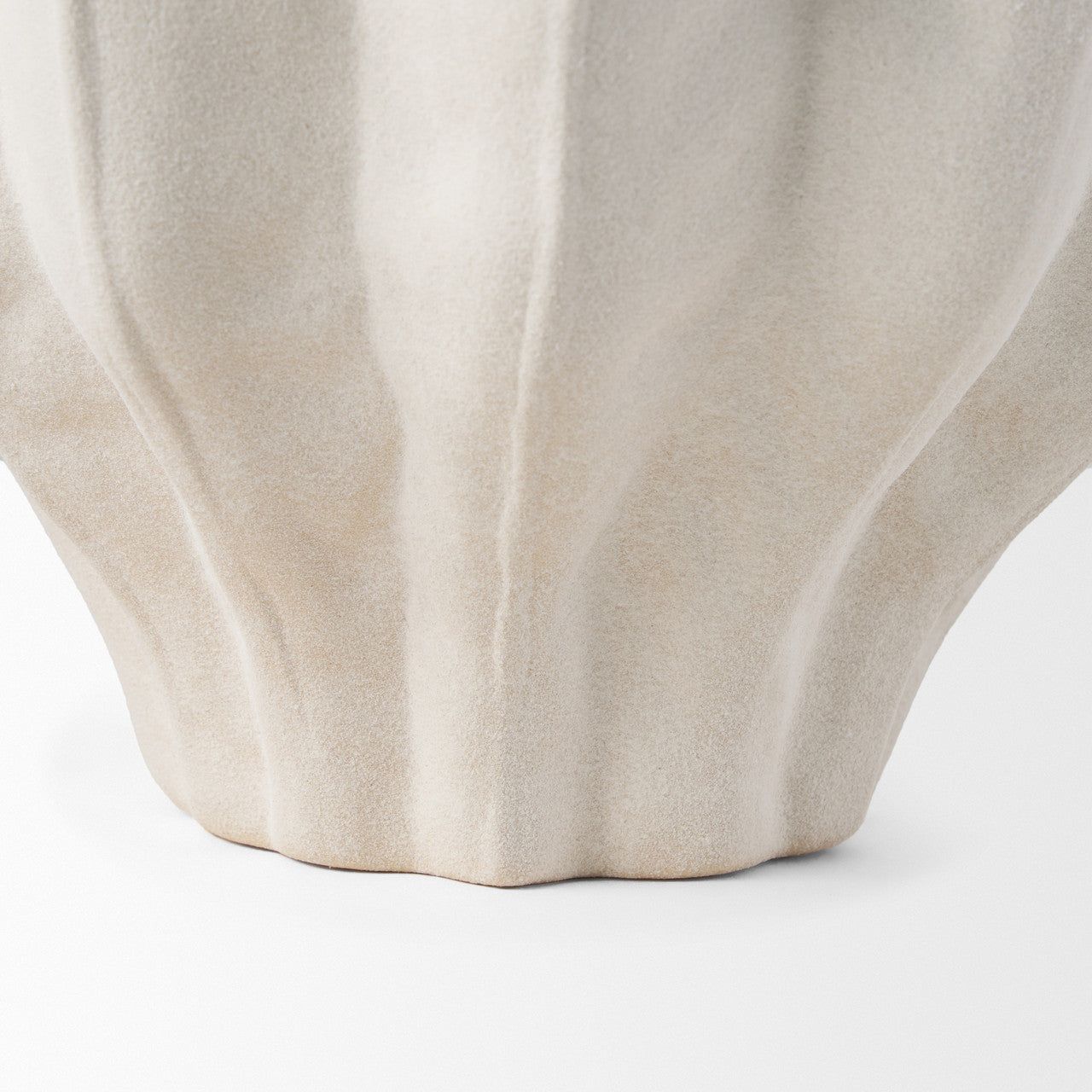 Daria Textured White Sculptural Ceramic Bowl