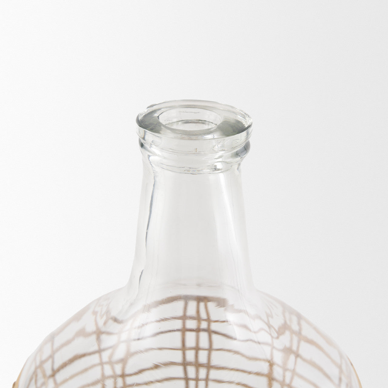 Troian Medium Rattan Wrapped Glass Bottle