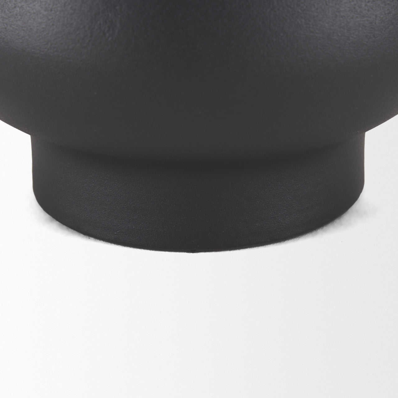 Tasya Small Matte Black Metal Vase