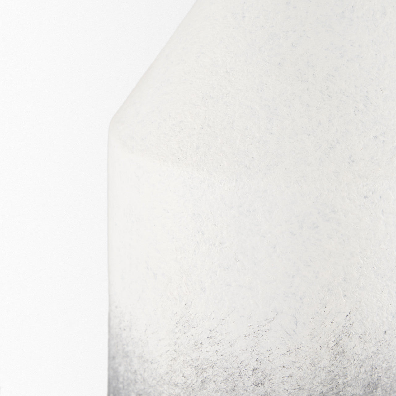 Townley Tall White w/ Black Ombre Metal Vase