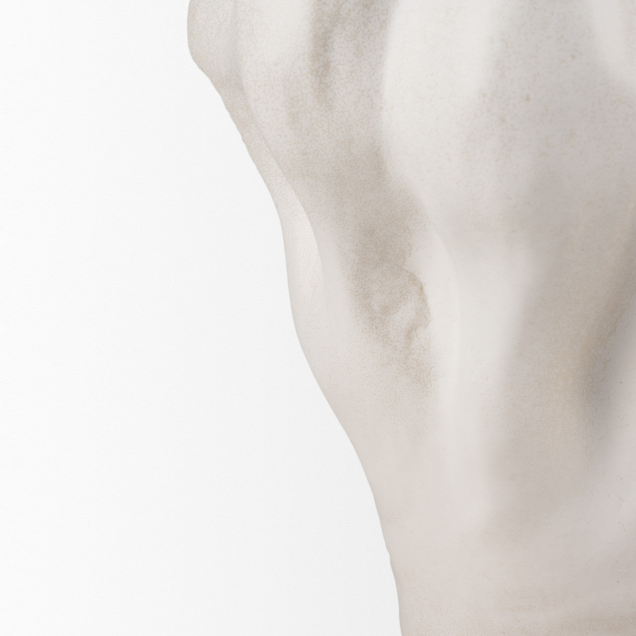 Vanna Sculptural Cream Glazed Ceramic Vase