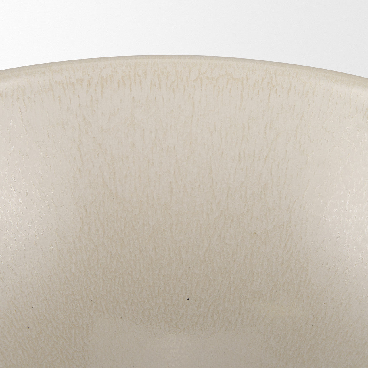 Tyren Cream Glazed Decorative Round Ceramic Bowl