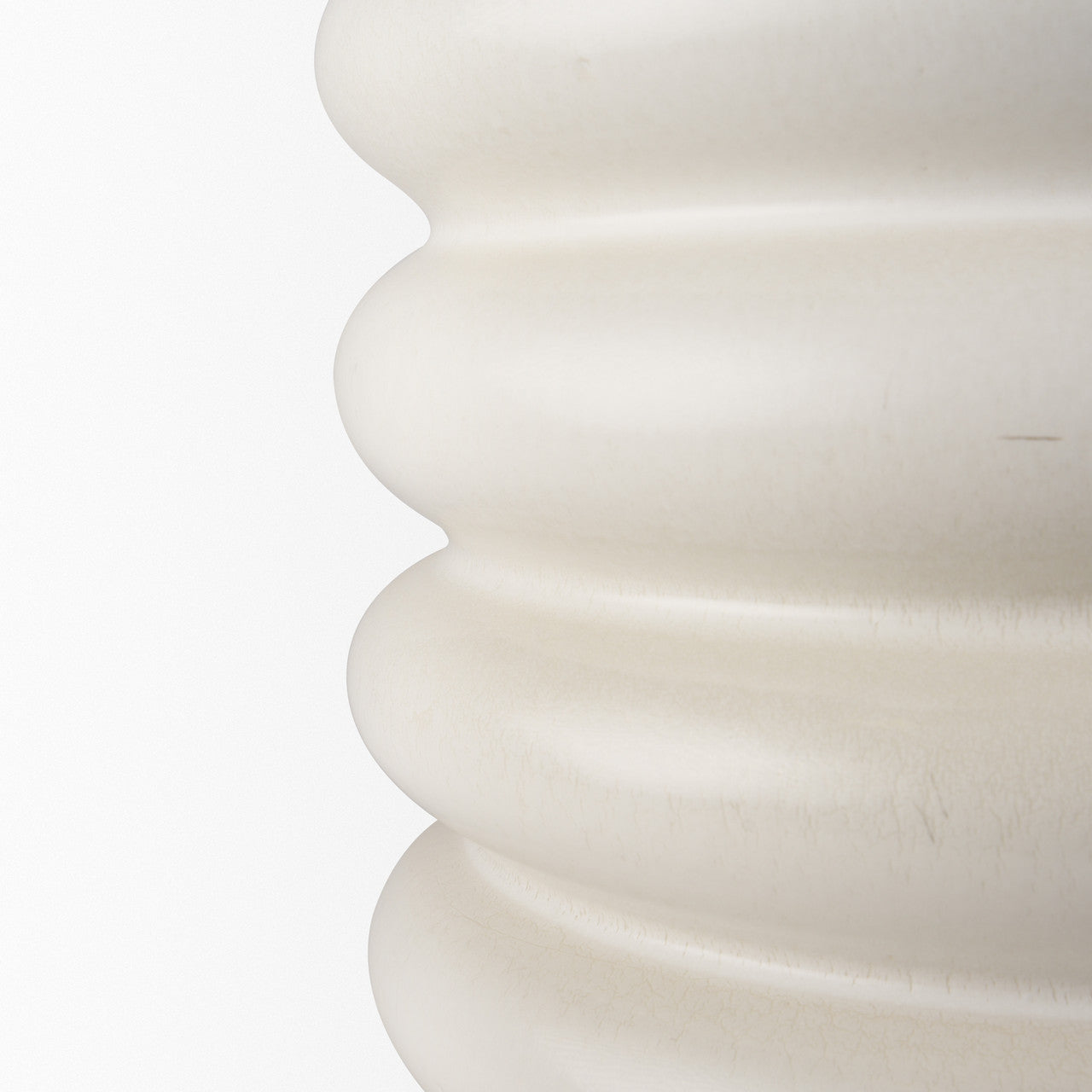 Twyla Tall Cream Glazed Floor Ceramic Vase