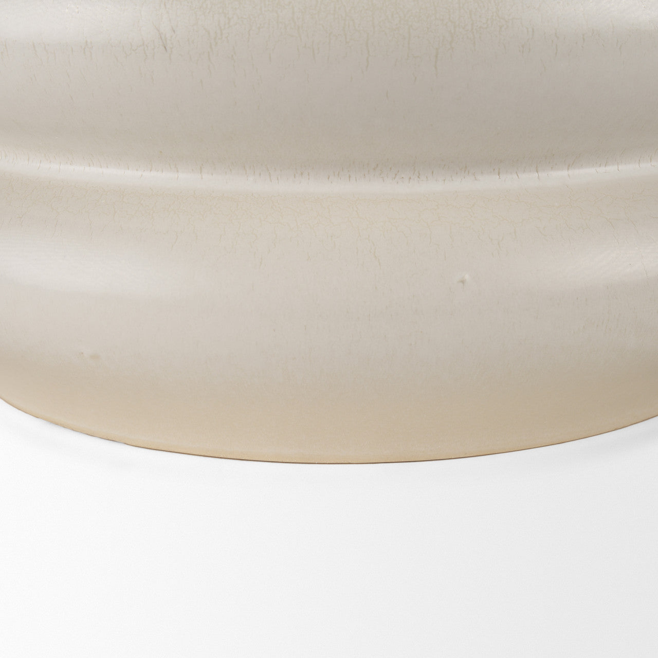 Twyla Tall Cream Glazed Floor Ceramic Vase