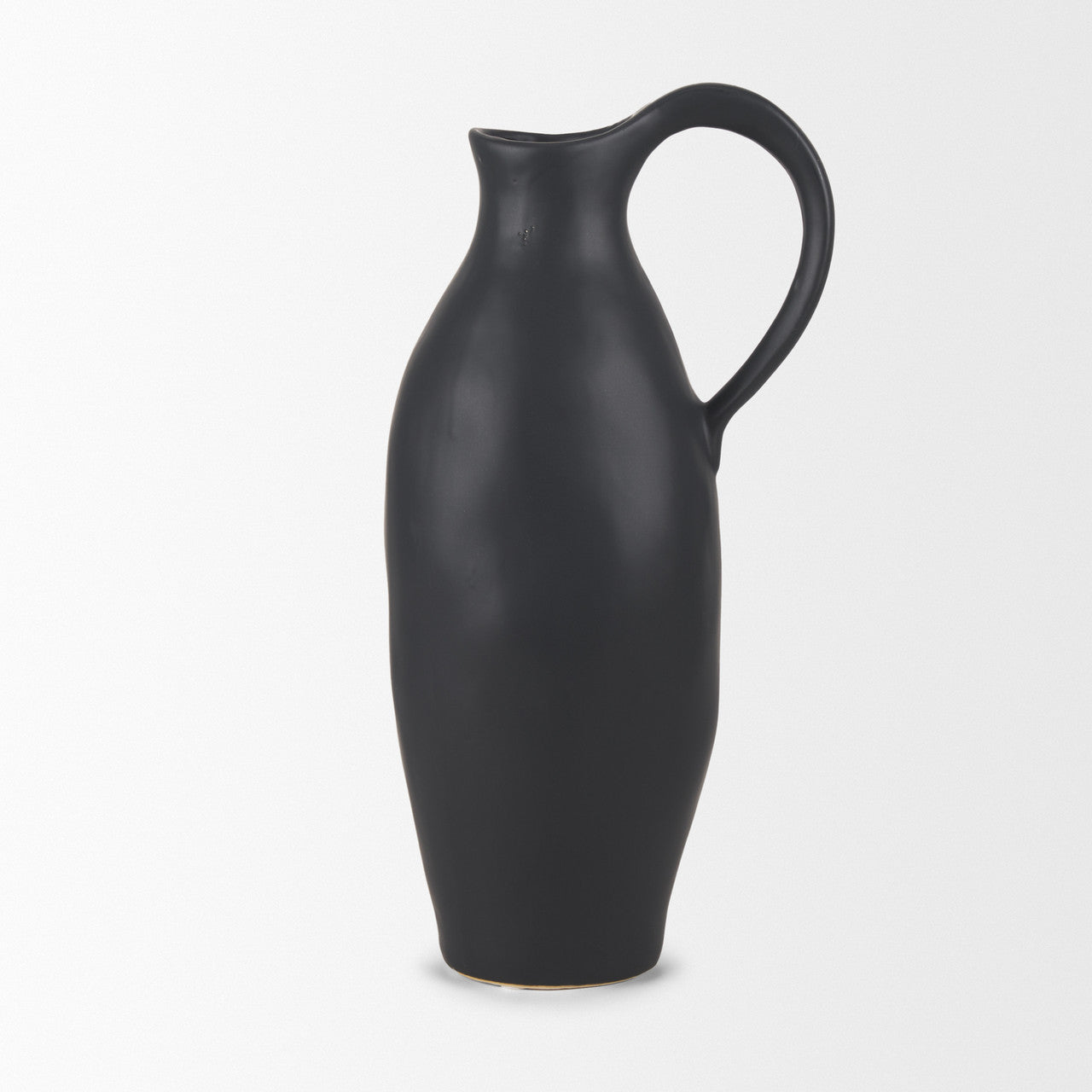 Valora Matte Black Ceramic Jug