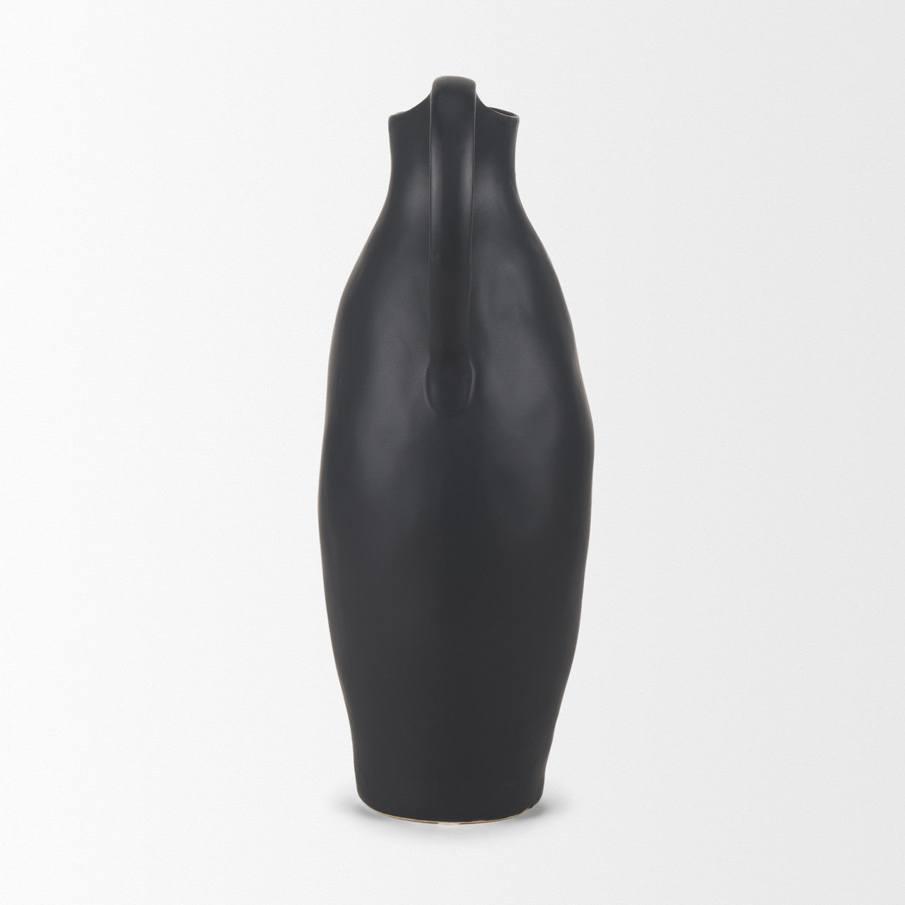 Valora Matte Black Ceramic Jug