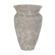 Utari Tall Gray Brown w/ White Detailing Ceramic Floor Vase