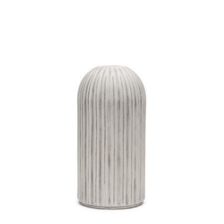 Ummi Small Off White w/ Gray-Brown Antiquing Ceramic Floor Vase