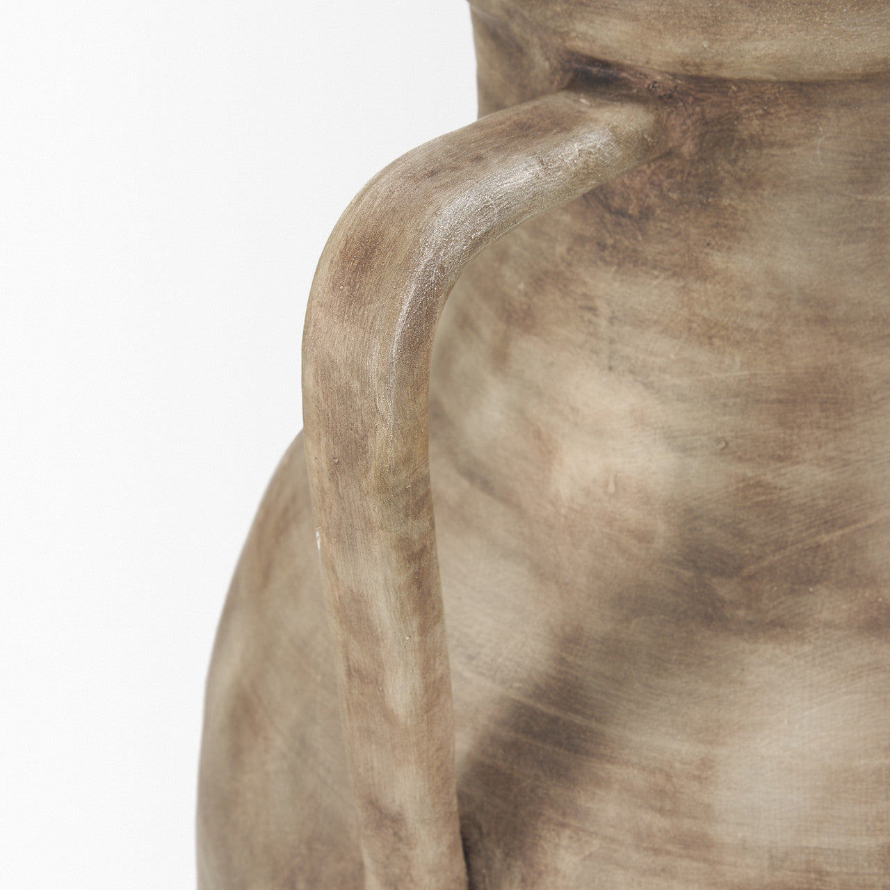 Tulsi Tall Matte Earth Brown Ceramic Floor Vase