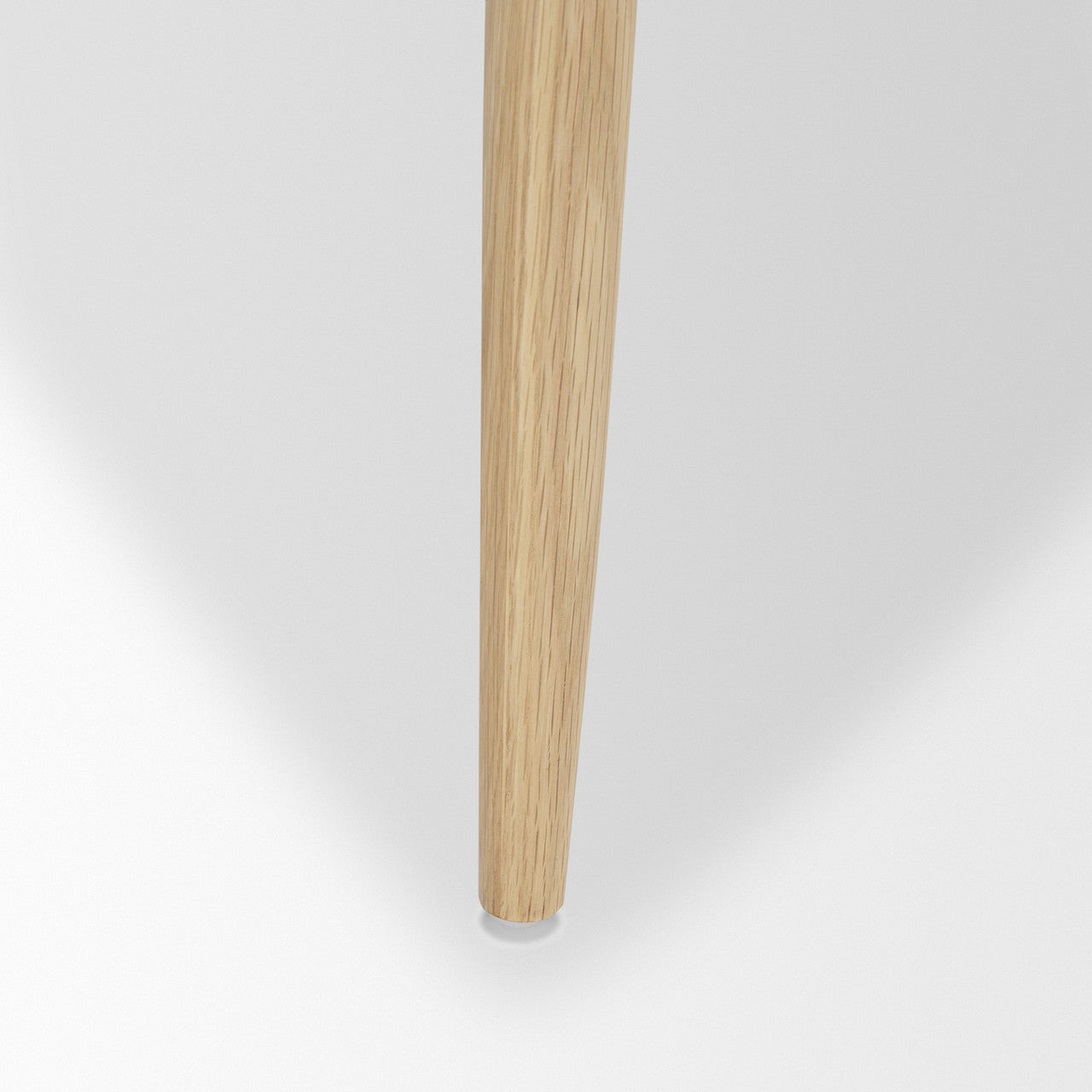 Haggen Light Brown Oak Wood w/ Cream Fabric Accent Chair