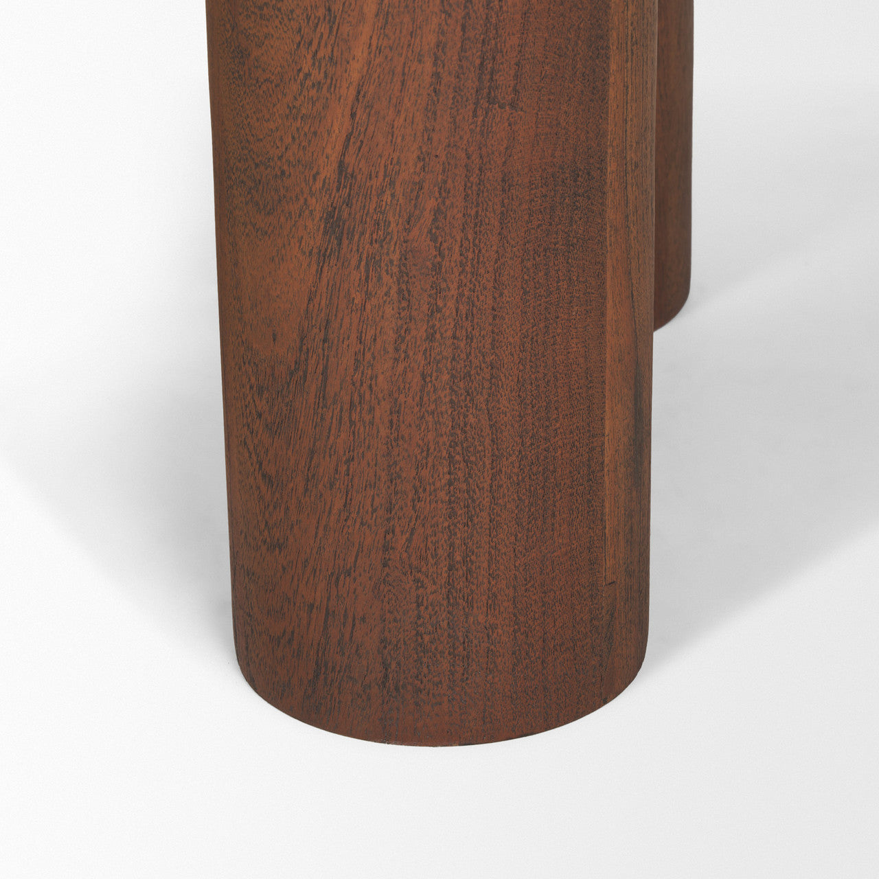Sonel Pedestal Medium Dark Brown Acacia Wood Foyer Table